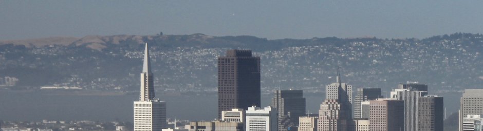 Blick von den Twin Peaks auf San Francisco