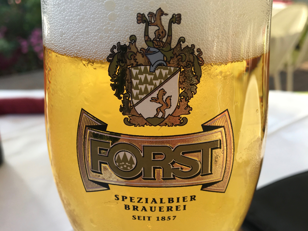 Das lokale Bier: Forst