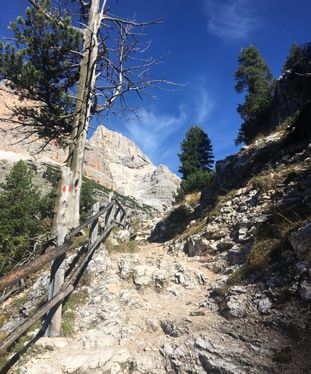 Aufstieg zum Col de Locia