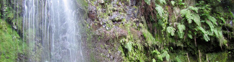 Wasserfall entlang des Wanderweges