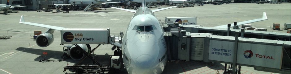 Boeing 747-400 vor dem Abflug