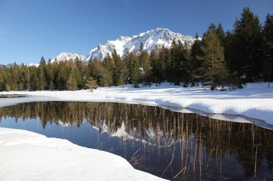 Blick ins Karwendel bei Mittenwald