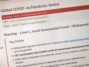 Reisewarnung der CDC